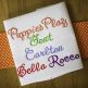 Puppies Play Embroidery Font Machine Embroidery Designs by JuJu