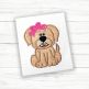 Puppy Girl Applique | Machine Embroidery Designs by JuJu