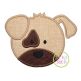 Puppy Face Applique | Machine Embroidery Designs by JuJu