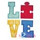 Puzzle LOVE Applique | Machine Embroidery Designs by JuJu