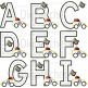 Race Track Applique Alphabet | Machine Embroidery Designs by JuJu