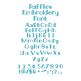Raffles Embroidery Font | Machine Embroidery Designs by JuJu