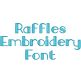 Raffles Embroidery Font | Machine Embroidery Designs by JuJu