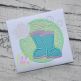 Rain Boots Circle Applique Design | Machine Embroidery Designs by JuJu