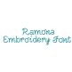 Ramona Embroidery Font | Machine Embroidery Designs by JuJu
