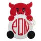 Hog Mascot Monogram Peeker Applique | Machine Embroidery Designs by JuJu