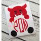 Hog Mascot Monogram Peeker Applique | Machine Embroidery Designs by JuJu