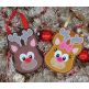 Boy and Girl Reindeer Treat Bags | Machine Embroidery Designs by JuJu