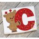 Reindeer Alphabet Set Applique | Machine Embroidery Designs by JuJu