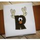 Reindeer Applique Alphabet Machine Embroidery Designs by JuJu