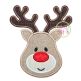 Reindeer Face Applique | Machine Embroidery Designs by JuJu