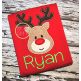 Reindeer Face Applique | Machine Embroidery Designs by JuJu