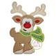Reindeer with Scarf Boy Applique | Machine Embroidery Designs by JuJu