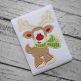 Reindeer with Scarf Boy Applique | Machine Embroidery Designs by JuJu