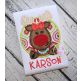 Reindeer Circle Girl Applique | Machine Embroidery Designs by JuJu