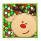Reindeer Face Box Applique | Machine Embroidery Designs by JuJu