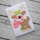 Reindeer with Scarf Girl Applique | Machine Embroidery Designs by JuJu