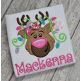 Reindeer Head Lights Applique | Machine Embroidery Designs by JuJu
