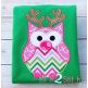 Christmas Reindeer Owl Applique | Machine Embroidery Designs by JuJu
