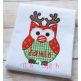 Christmas Reindeer Owl Applique | Machine Embroidery Designs by JuJu