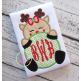 Reindeer Girl Peeker Applique | Machine Embroidery Designs by JuJu