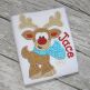 Reindeer with Scarf Boy Applique | Machine Embroidery Designs by JuJu