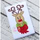 Reindeer Wreath Applique | Machine Embroidery Designs by JuJu