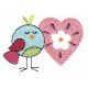 Love Birds Filled Stitch Machine Embroidery Designs by JuJu