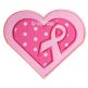 Awareness Ribbon Heart Double Applique | Machine Embroidery Designs by JuJu
