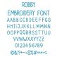 Robby Embroidery Font | Machine Embroidery Designs by JuJu