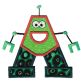 Robots Applique Alphabet Machine Embroidery Designs by JuJu