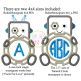 Robot Monogram Applique | Machine Embroidery Designs by JuJu