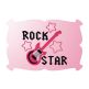 Rock Star Guitar Applique