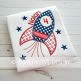 Rocket and Stars | Machine Embroidery Designs by JuJu