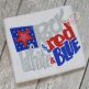 Rock the Red White and Blue Applique | Machine Embroidery Designs by JuJu