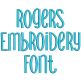 Rogers Embroidery Font Machine Embroidery Designs by JuJu