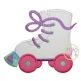 Roller Skates Applique | Machine Embroidery Designs by JuJu