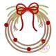 Rope Christmas Wreath Embroidery | Machine Embroidery Designs by JuJu