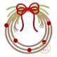 Rope Christmas Wreath Embroidery | Machine Embroidery Designs by JuJu