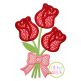 Rose Bouquet Applique | Machine Embroidery Designs by JuJu