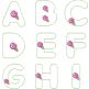 Rosebud Alphabet Snap Clip Mini