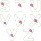 Rosebud Alphabet Snap Clip Mini