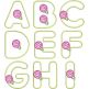 Rosebud Applique Font