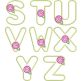 Rosebud Applique Font