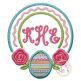 Rose Egg Frame Applique | Machine Embroidery Designs by JuJu