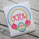 Rose Egg Frame Applique | Machine Embroidery Designs by JuJu