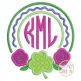 Rose Shamrock Frame Applique | Machine Embroidery Designs by JuJu