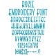 Rosie Embroidery Font | Machine Embroidery Designs by JuJu