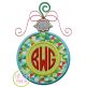 Round Ornament Monogram Applique | Machine Embroidery Designs by JuJu