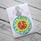 Round Ornament Monogram Applique | Machine Embroidery Designs by JuJu